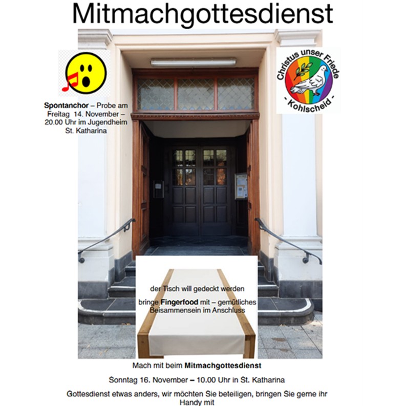 Mitmachgottesdienst